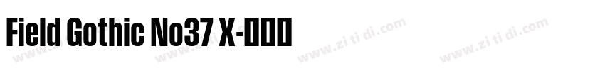 Field Gothic No37 X字体转换